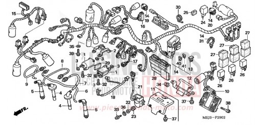 WIRE HARNESS/IGNITION COIL (CB1300S/SA) CB1300SA5 de 2005